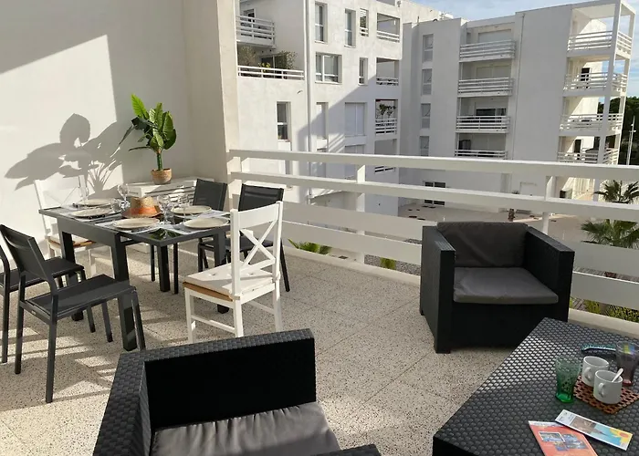 アパート T3 Climatise 6 Pers Avec Terrasse Et Parking A Port - Fr-1-727-21 ルカート
