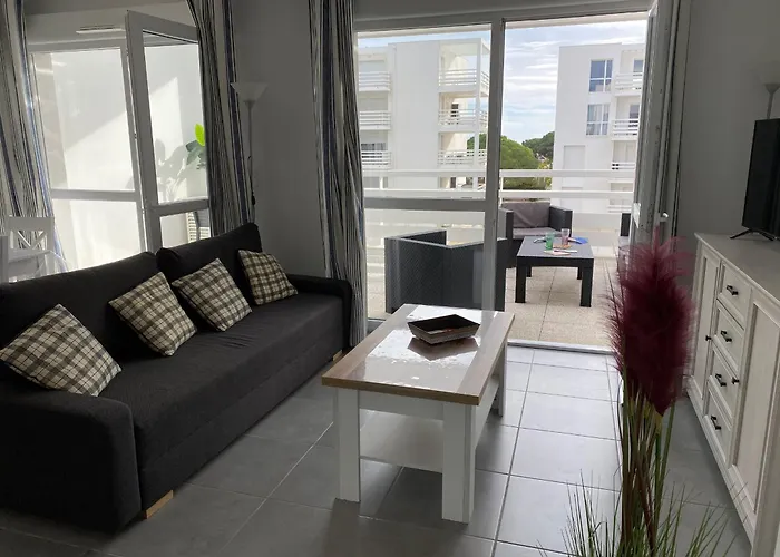 T3 Climatise 6 Pers Avec Terrasse Et Parking A Port - Fr-1-727-21 アパート *
