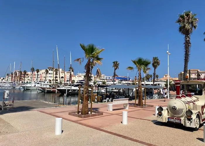 T3 Climatise 6 Pers Avec Terrasse Et Parking A Port - Fr-1-727-21 アパート